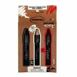 Kit De 3 Crayons 2.8g - Noir - Blanc - Rouge