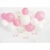 Kit De Ballons Latex Pour Arche Ballons Rose Blanc Transparent