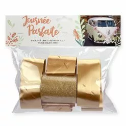 Kit De Décoration Voiture MARIAGE OR