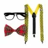 Kit Nerd Lunettes, Noeud Papillon Et Bretelles