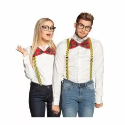 Kit Nerd Lunettes, Noeud Papillon Et Bretelles -Halloween Costumes Ventes kit nerd lunettes noeud papillon et br etelles 2