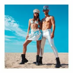 Legging Glance Argent (M Stretch) -Halloween Costumes Ventes legging glance argent m stretch 2