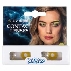Lentilles 1 Mois UV Flash Jaune -Halloween Costumes Ventes lentilles 1 mois uv flash jaune 2