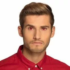 Lentilles 1 Mois UV Flash Rouge -Halloween Costumes Ventes lentilles 1 mois uv flash rouge 3