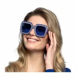 Lunettes Party Bling Bling Bleu -Halloween Costumes Ventes lunettes party bling bling bleu 2