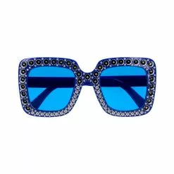 Lunettes Party Bling Bling Bleu
