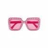 Lunettes Party Bling Bling Rose Vif