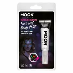 Moon Glow Intense Neon UV Maquillage Blanc FLUO, Avec Applicateur