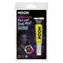 Moon Glow Intense Neon UV Maquillage Jaune FLUO, Avec Applicateur