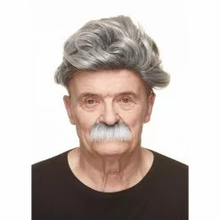 Moustache Brosse - Grise (007)