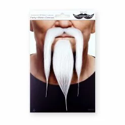 Moustache Chinois Longue - Blanche (038) -Halloween Costumes Ventes moustache chinois 038 longue blanc 2