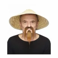 Moustache Chinois Longue - Brune (038)