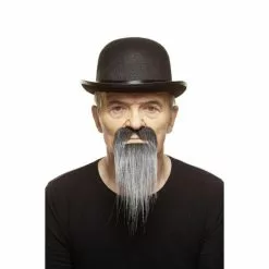 Moustache Et Barbe Sorcier - Noire Et Blanche (134)