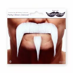 Moustache Far West - Blanche (021) -Halloween Costumes Ventes moustache far west 021 blanche 2