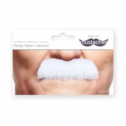 Moustache Officier - Blanche (006) -Halloween Costumes Ventes moustache officier 006 blanche 2