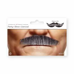 Moustache Parrain - Noire Et Blanche (104) -Halloween Costumes Ventes moustache parrain 104 noire et blanche 2