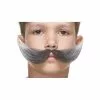 Moustache Poilue Enfant Noire Méchée (S039)