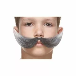 Moustache Poilue Enfant Noire Méchée (S039)