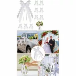 Noeuds Ruban Blanc/ Coeur Blanc X 12 25 X 13 Cm -Halloween Costumes Ventes noeuds ruban blanc coeur blanc x 12 25 x 13 cm 2