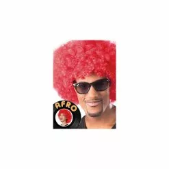 Perruque Afro - Rouge -Halloween Costumes Ventes perruque afro rouge 2