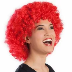 Perruque Afro - Rouge
