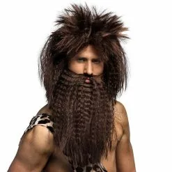 Perruque Caveman Avec Barbe