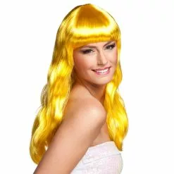 Perruque Chic - Jaune DESTOCKAGE