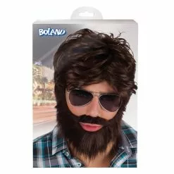 Perruque Dude Avec Barbe Et Moustache -Halloween Costumes Ventes perruque dude avec barbe et moustache 2