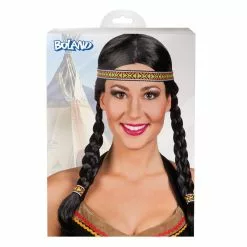Perruque Indienne Kewanee Bandeau -Halloween Costumes Ventes perruque indienne kewanee avec bandeau 2