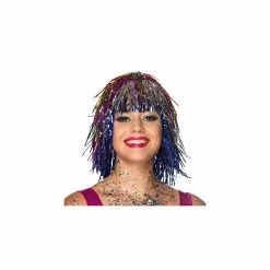 Perruque Lamée Multicolore En Sachet
