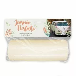 Rouleau Tulle IVOIRE 15 Cm X 9 Mètres