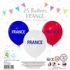 25 Ballons 12'' 30 Cm BBR ASSORTIS FRANCE