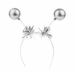 Serre-tête Boules à Paillettes Argentées