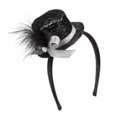 Serre Tête Mini Chapeau Paillettes 6 Couleurs Ass. -Halloween Costumes Ventes serre tete mini chapeau paillettes 6 co uleurs ass 2