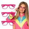 Set 3 Lunettes Party Rose Fluo