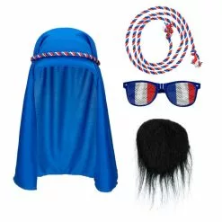 Set Cheik France Foulard, Corde, Lunette Et Barbe