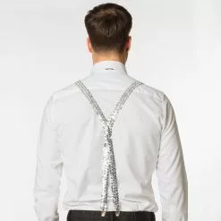 Set D'accessoires Argent Lunettes Party . Noeud Papillon Et Bretelles -Halloween Costumes Ventes set d accessoires argent lunettes party noeud papillon et bretelles 2