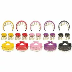 Halloween Costumes Ventes -Halloween Costumes Ventes set gypsy bandeau bracelets et ceintur e 5 couleurs ass 1