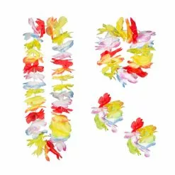 Set Hawaiien Tropical (bandeau, Collier Hawaiien Et 2 Bracelets)