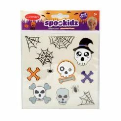 Autocollants Visage Enfant HALLOWEEN Spookids - 3 Assortis -Halloween Costumes Ventes spookidz kids face stickers 3 ass 2