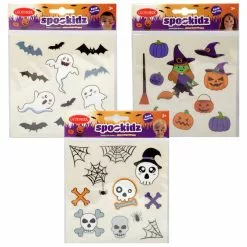 Autocollants Visage Enfant HALLOWEEN Spookids - 3 Assortis