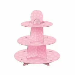 Stand à Gateaux Rose