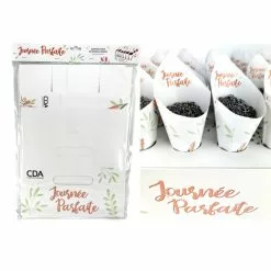 Support Pour 30 Cônes JOURNEE PARFAITE (cônes X10 Réf: 11061 Vendus Séparement) -Halloween Costumes Ventes support carton cones journee parfaite 2