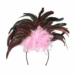 Tiare Plumes Copacabana Rose/brun DESTOCKAGE