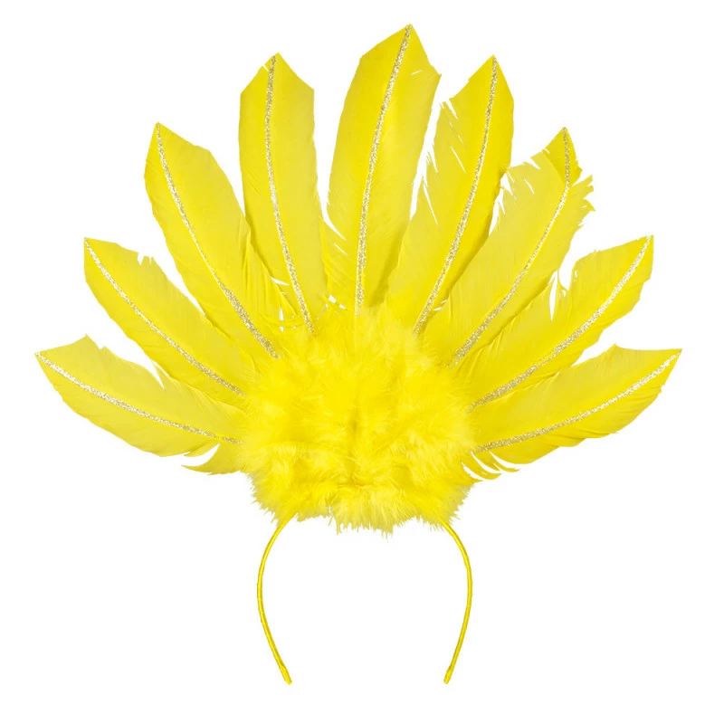 Tiare Plumes Samba Jaune Fluo DESTOCKAGE 1 Tiare Plumes Samba Jaune Fluo DESTOCKAGE